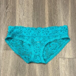 Teal Lace Floral Panties